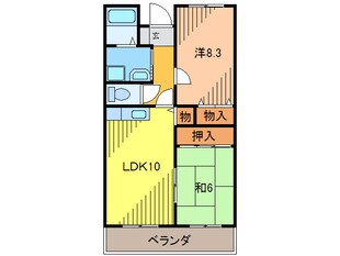 アピエス宝塚の物件間取画像